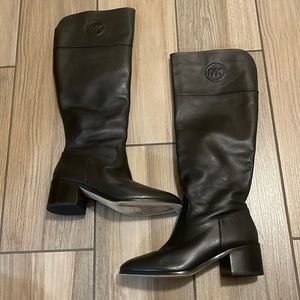 Black -Tall Michael Kors Riding Boots size 7.5